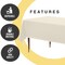 Exquisite 12-Pack Premium Plastic Tablecloth 54in. x 108in. Rectangle Plastic Table Cover